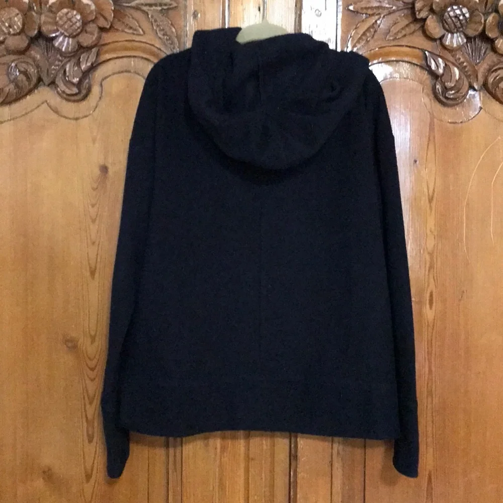Justice Fleece Pull Over Black Hoodie